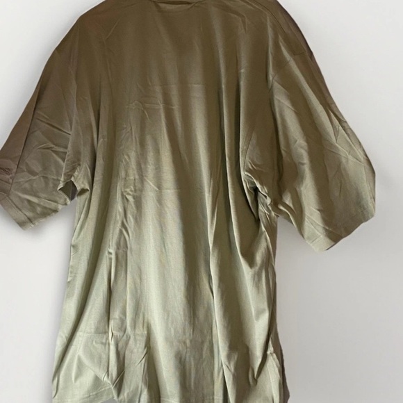 Slazenger Polo Mens XL Olive Green Logo Short Sleeve NWT Mercerized Cotton - Picture 2 of 9